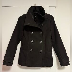 H&M black pea coat